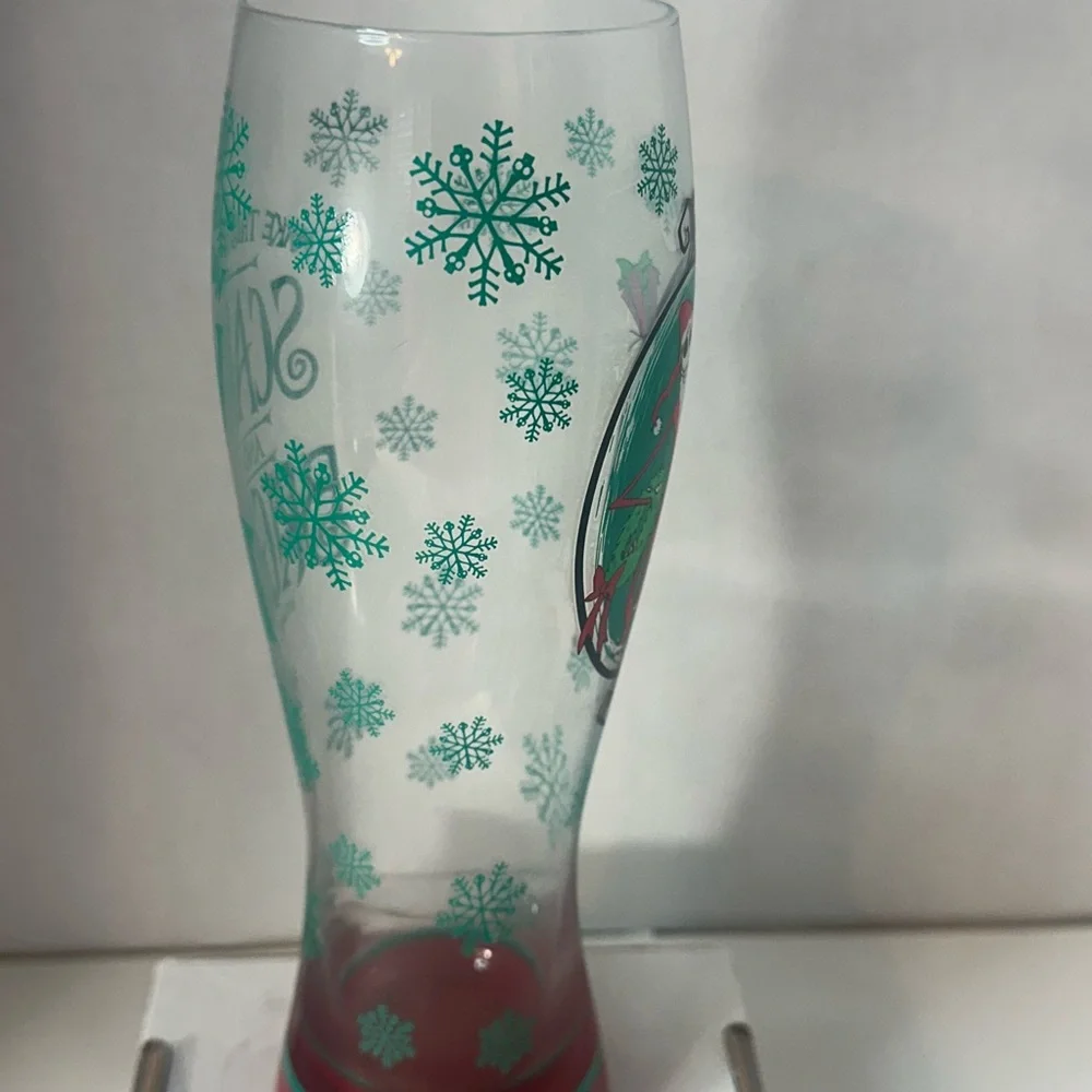 Disney Nightmare Before Christmas‎ Santa Jack Glass Goblet 26oz